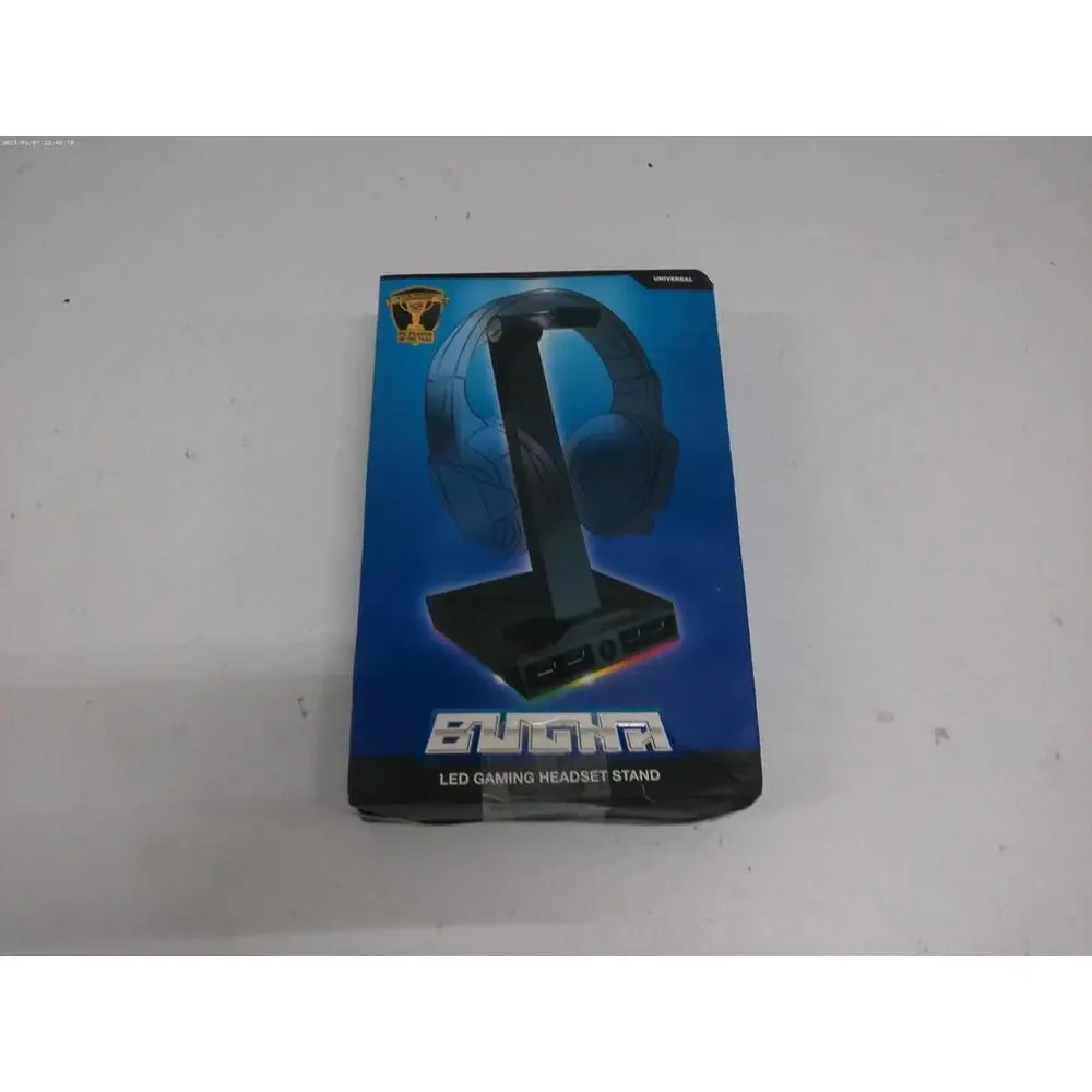 LED Gaming Headset Stand With 4 USB Ports, Bugha